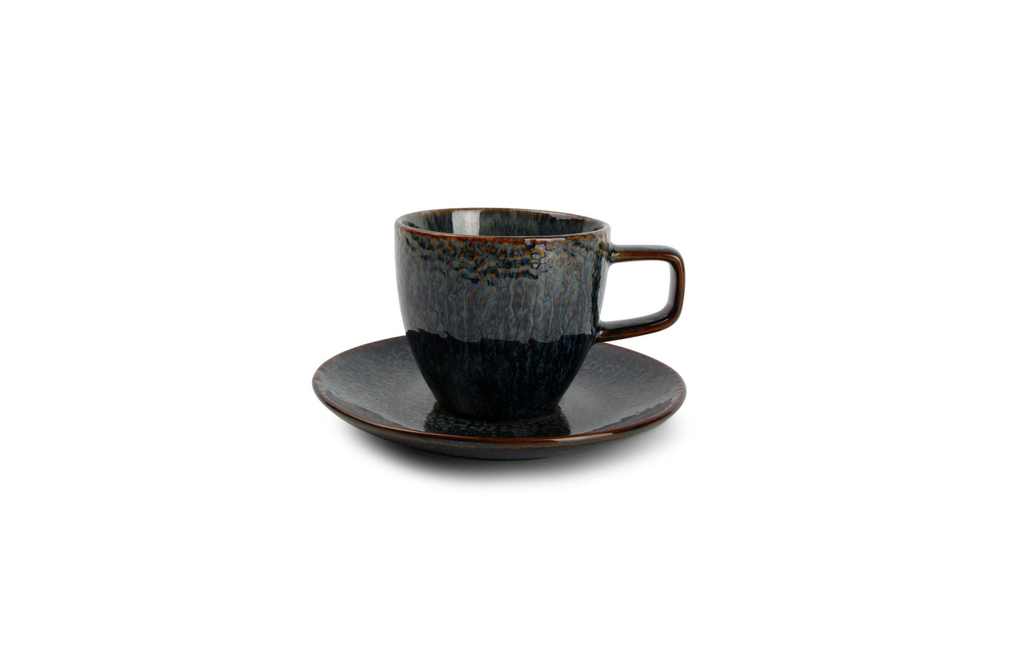 S&P - Kop 20cl en schotel 14,5cm saffier Mielo - 1 SET - 4 stuks