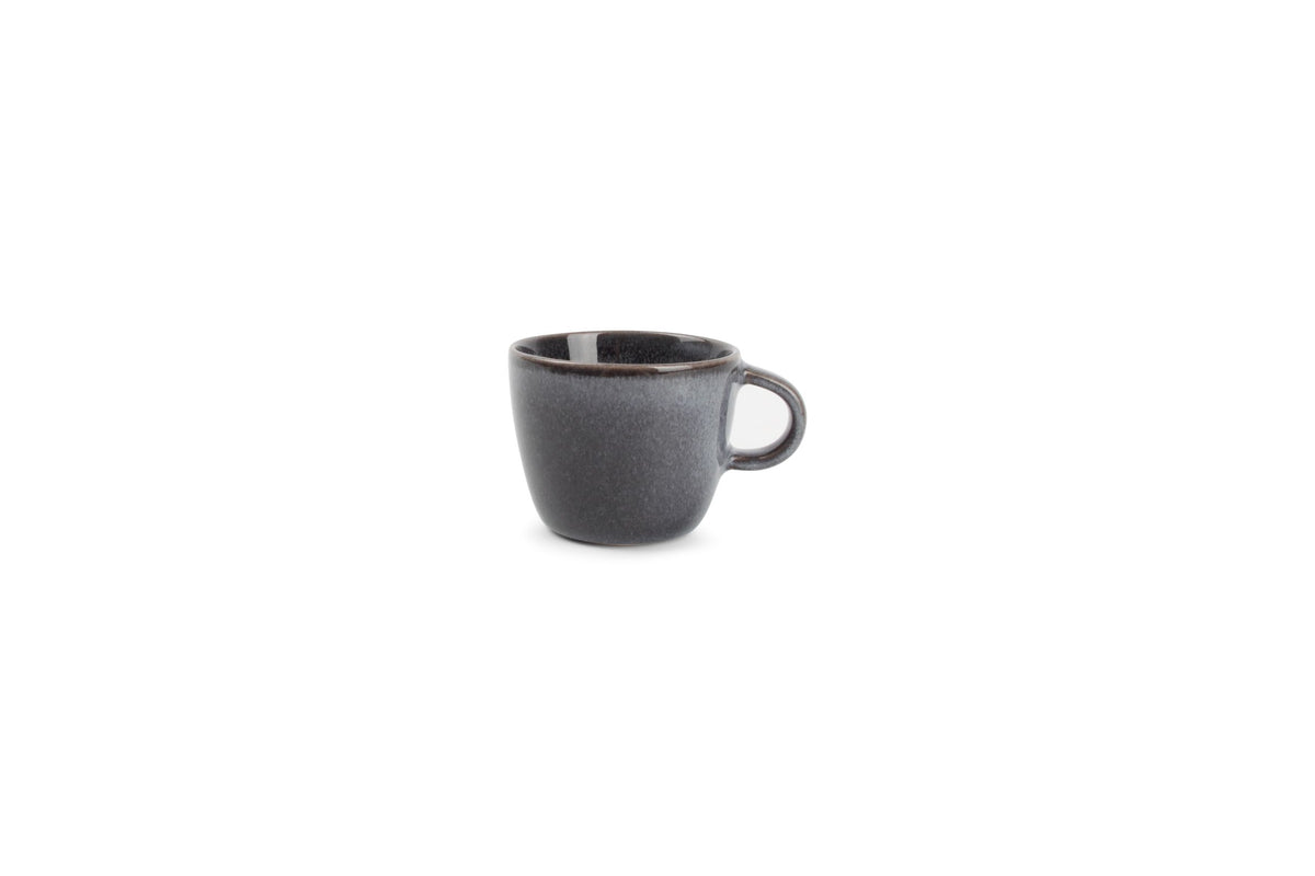 S&amp;P - Tasse à moka 9cl et soucoupe gris Stitch - 1 SET - 4 pièces