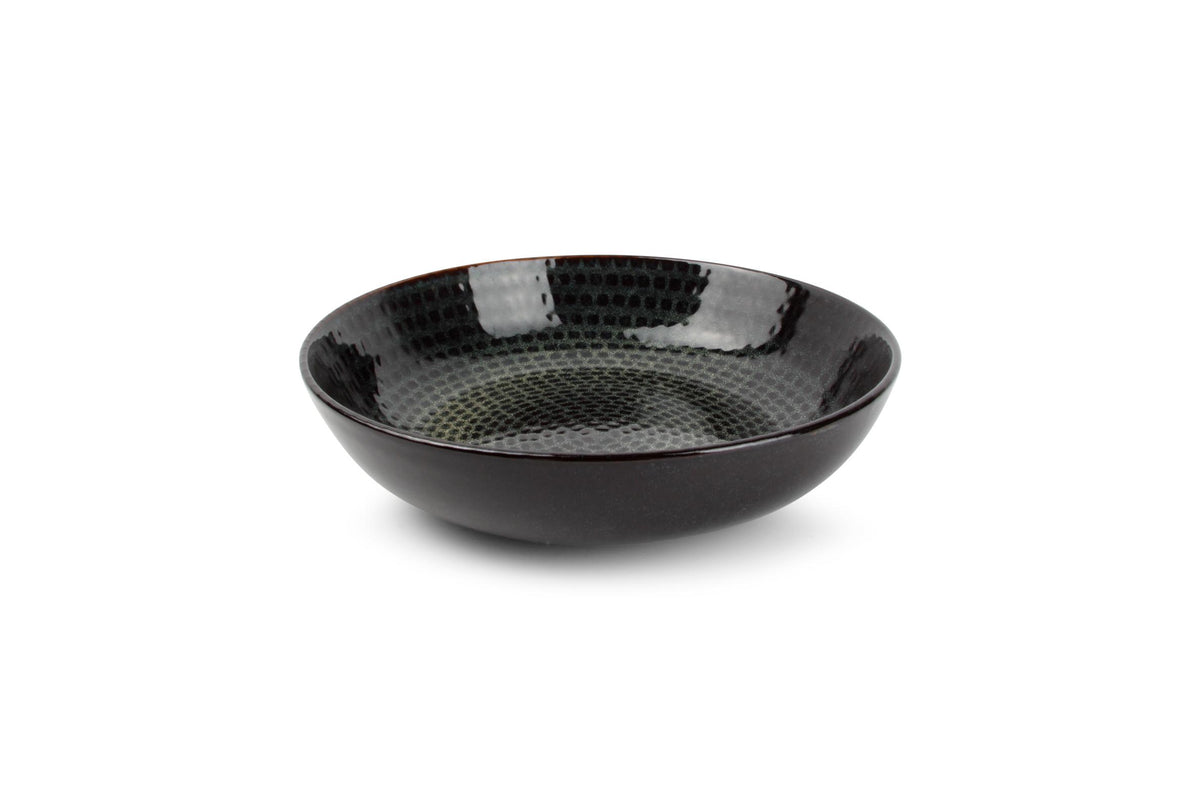 S&amp;P - Diep bord 20xH5cm groen/blauw Stitch - 1 SET - 4 stuks