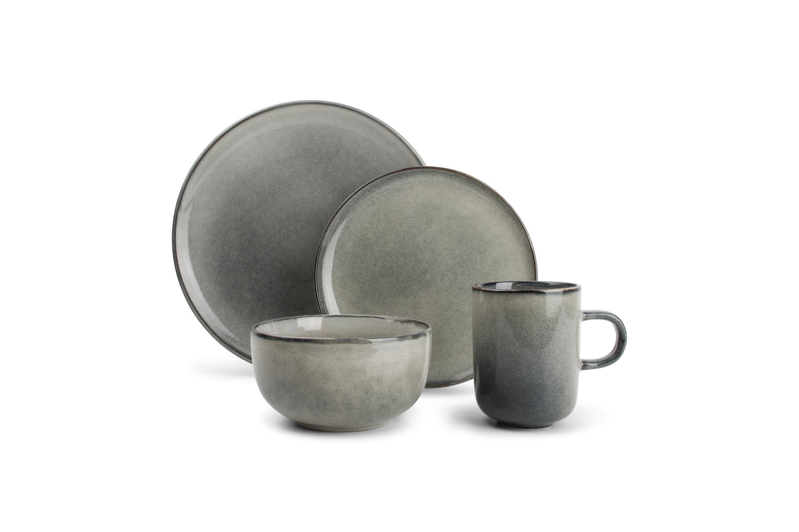 S&P - Dinner set 16 pcs green/blue Meridian