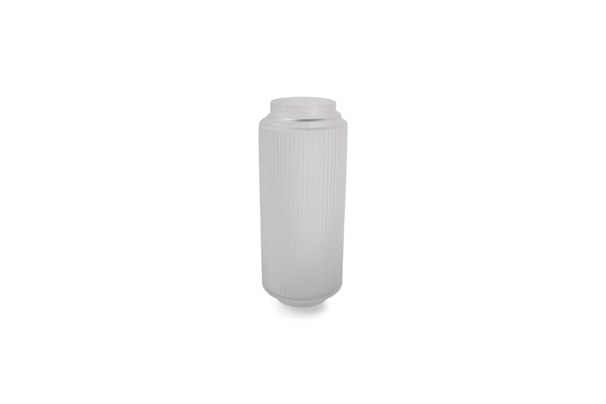 S&amp;P - Vase 12xH29cm matte white Ribble