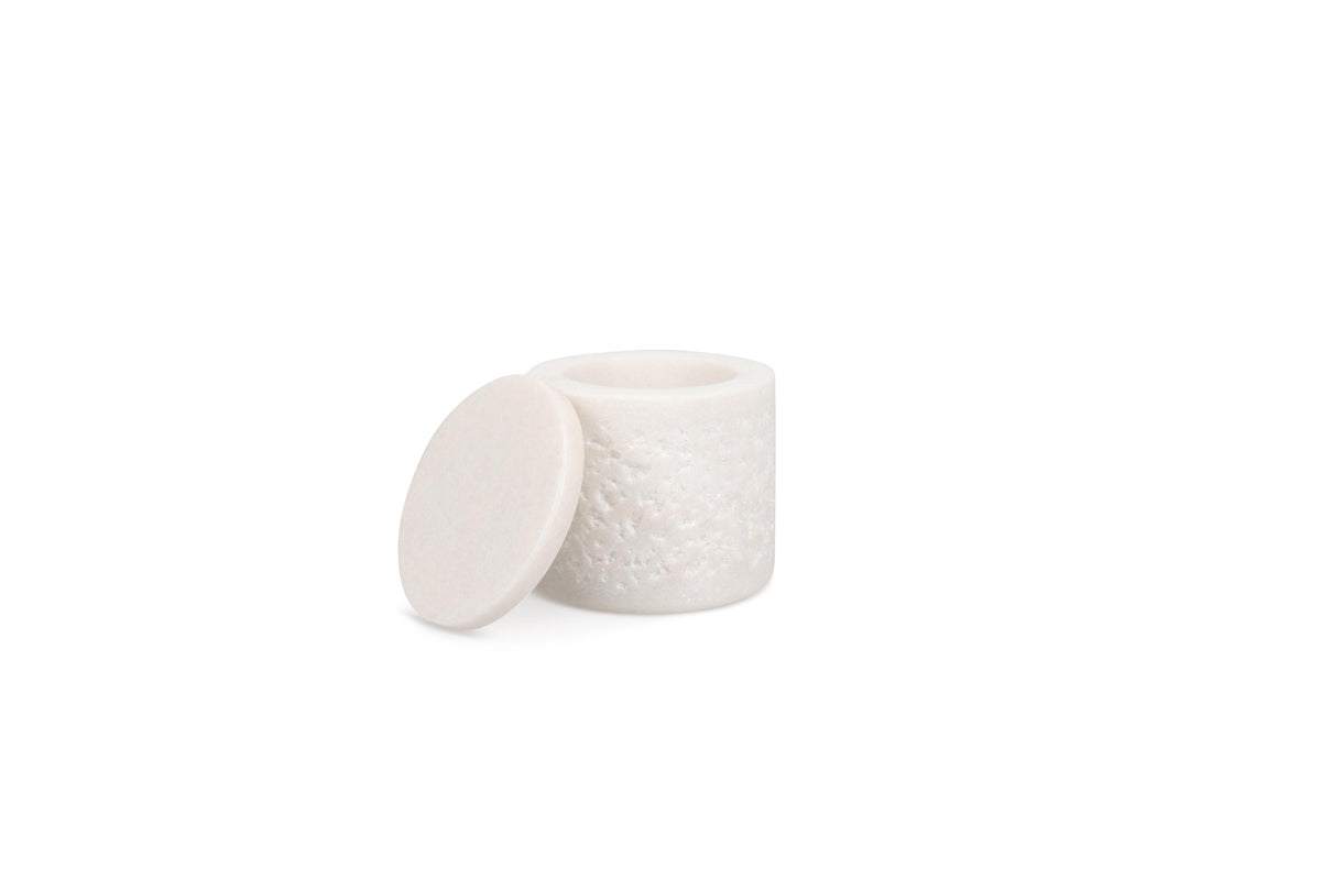 S&P - Marbliss Pot met deksel 7xH7cm white Marbliss