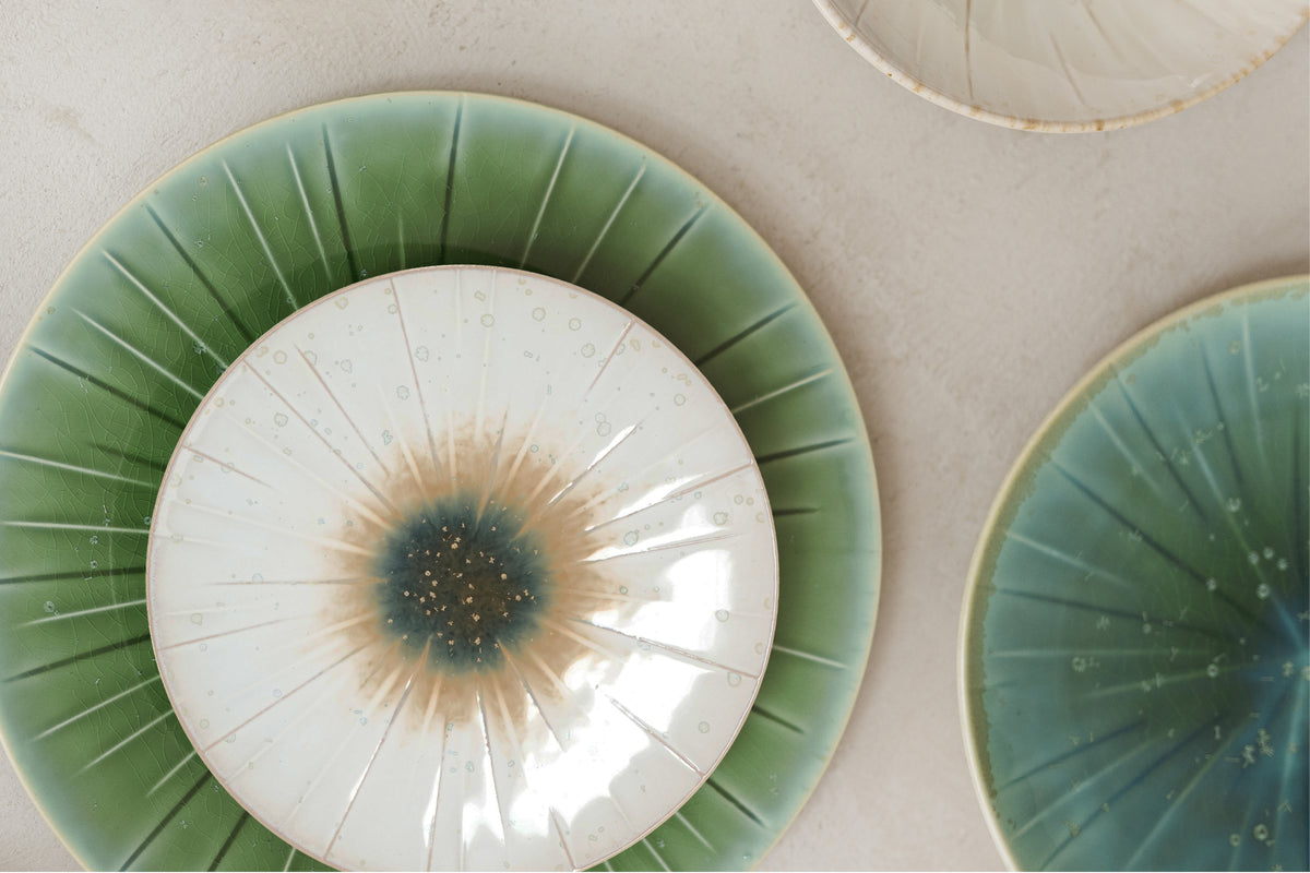 S&amp;P - Assiette plate 21cm blanc Eclipse - 1 SET - 4 pièces