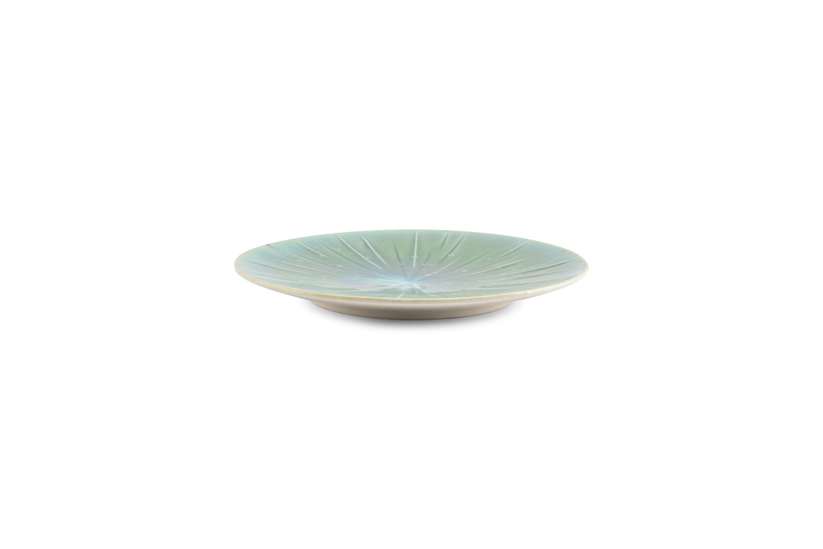 S&amp;P - Assiette plate 21cm turquoise Eclipse - 1 SET - 4 pièces