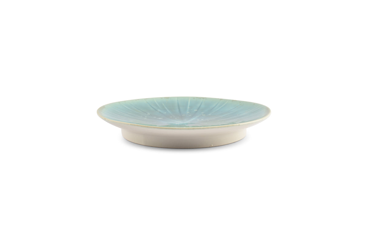 S&amp;P - Assiette plate 23,5xH3,5cm turquoise Eclipse - 1 SET - 4 pièces