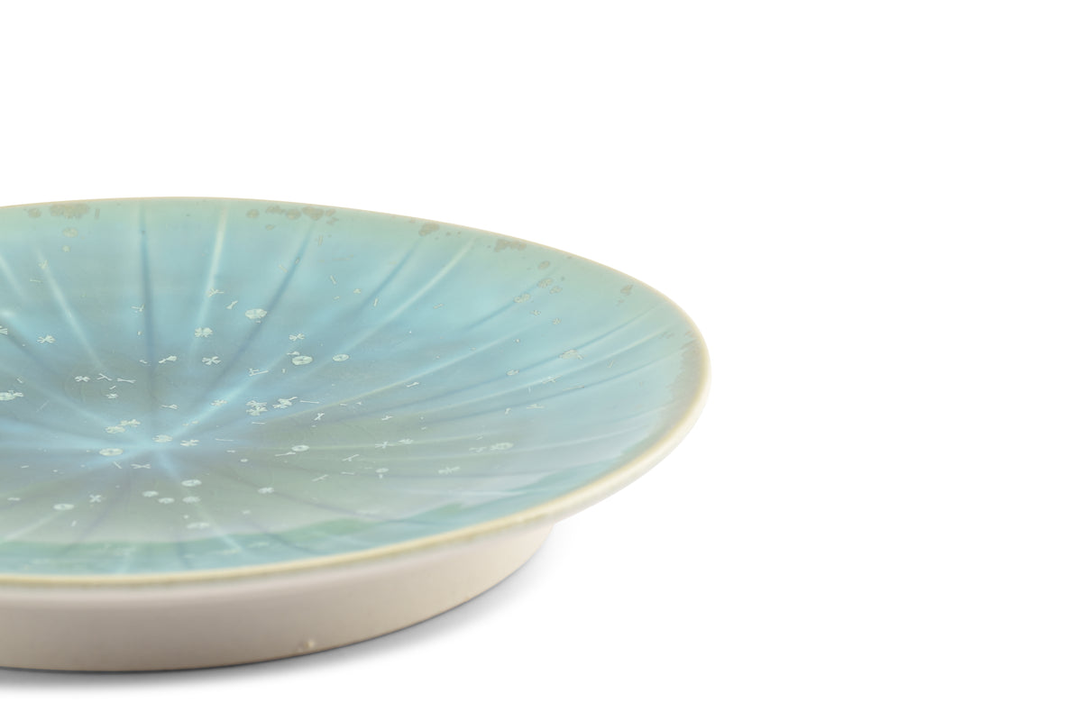 S&amp;P - Assiette plate 23,5xH3,5cm turquoise Eclipse - 1 SET - 4 pièces