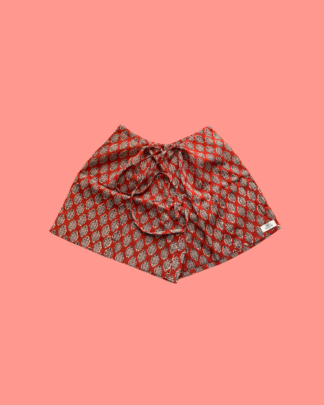 Short Goa Orange en voile de coton