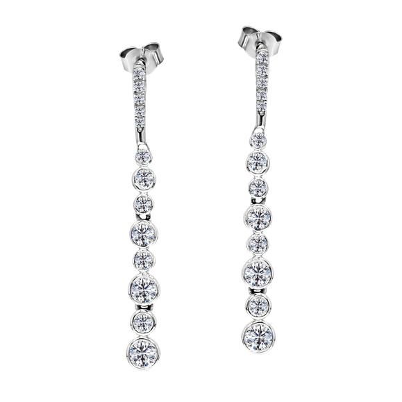 Oorbellen - Wit Goud