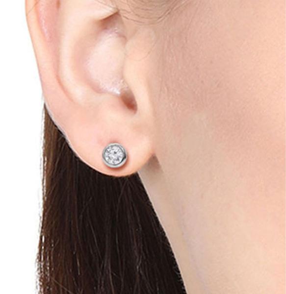 Oorbellen - Wit Goud