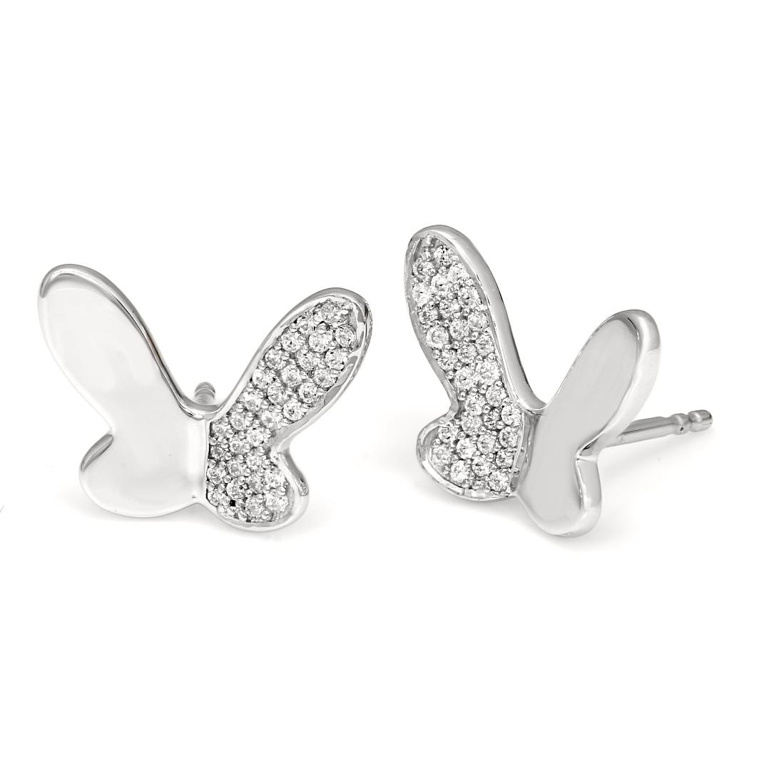 Oorbellen - Wit Goud