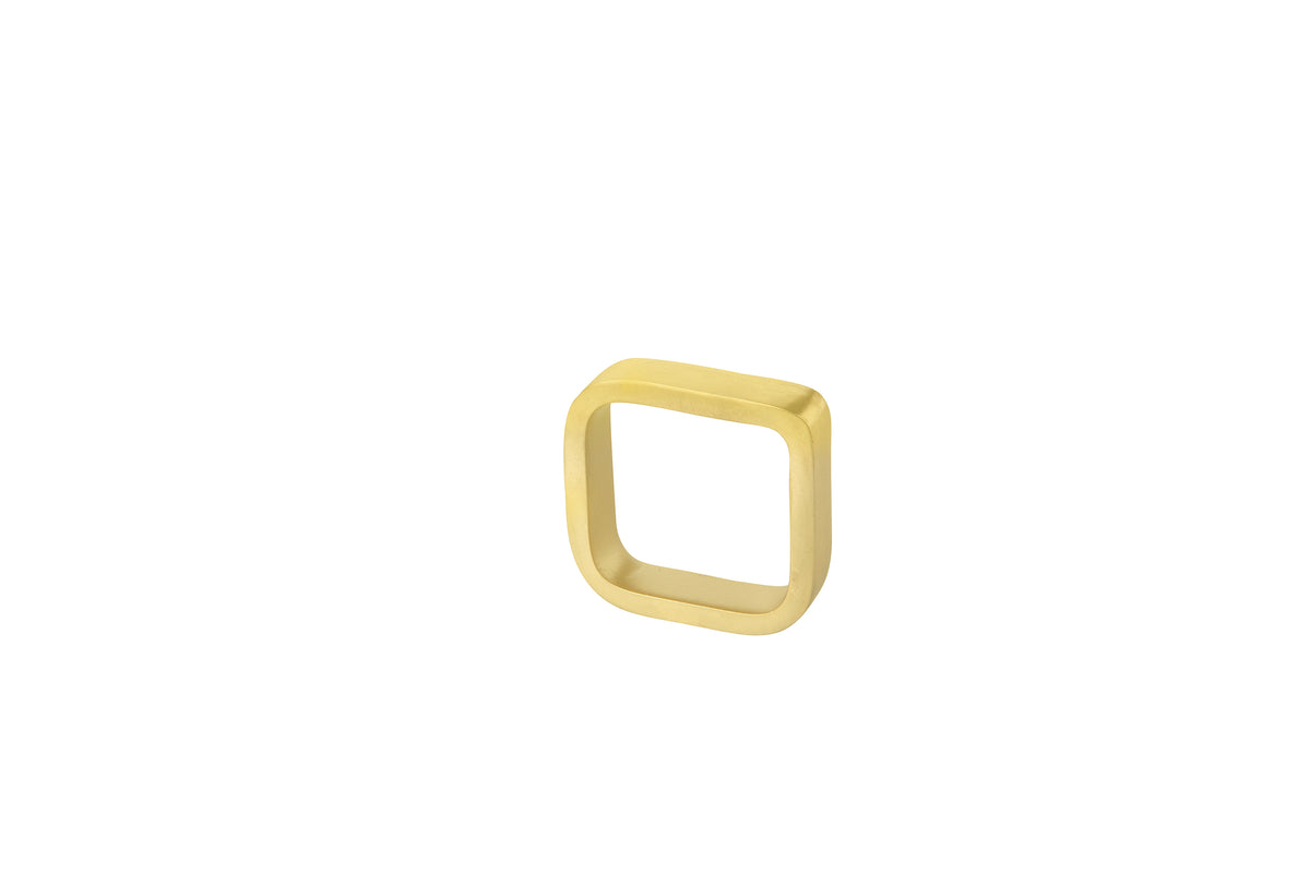 Square Napkin Ring, Gold