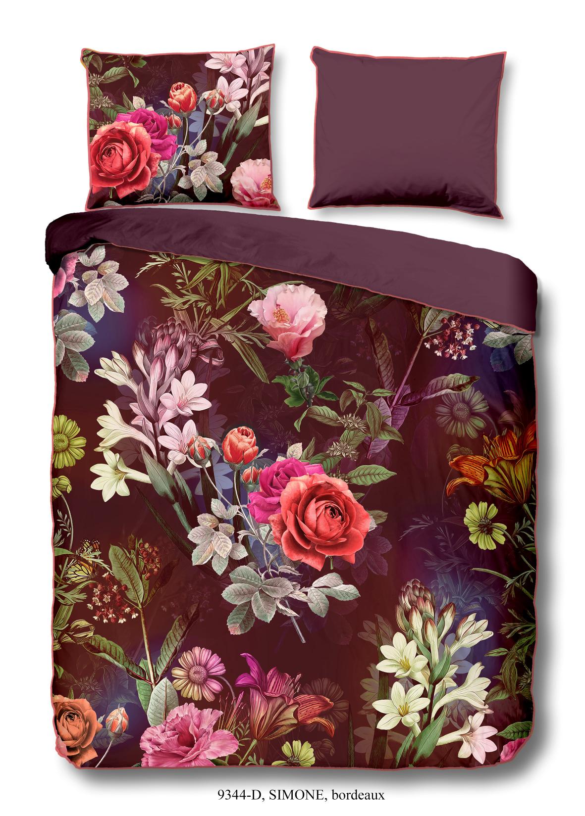 Descanso - Housse De Couette - Simone - Bordeaux