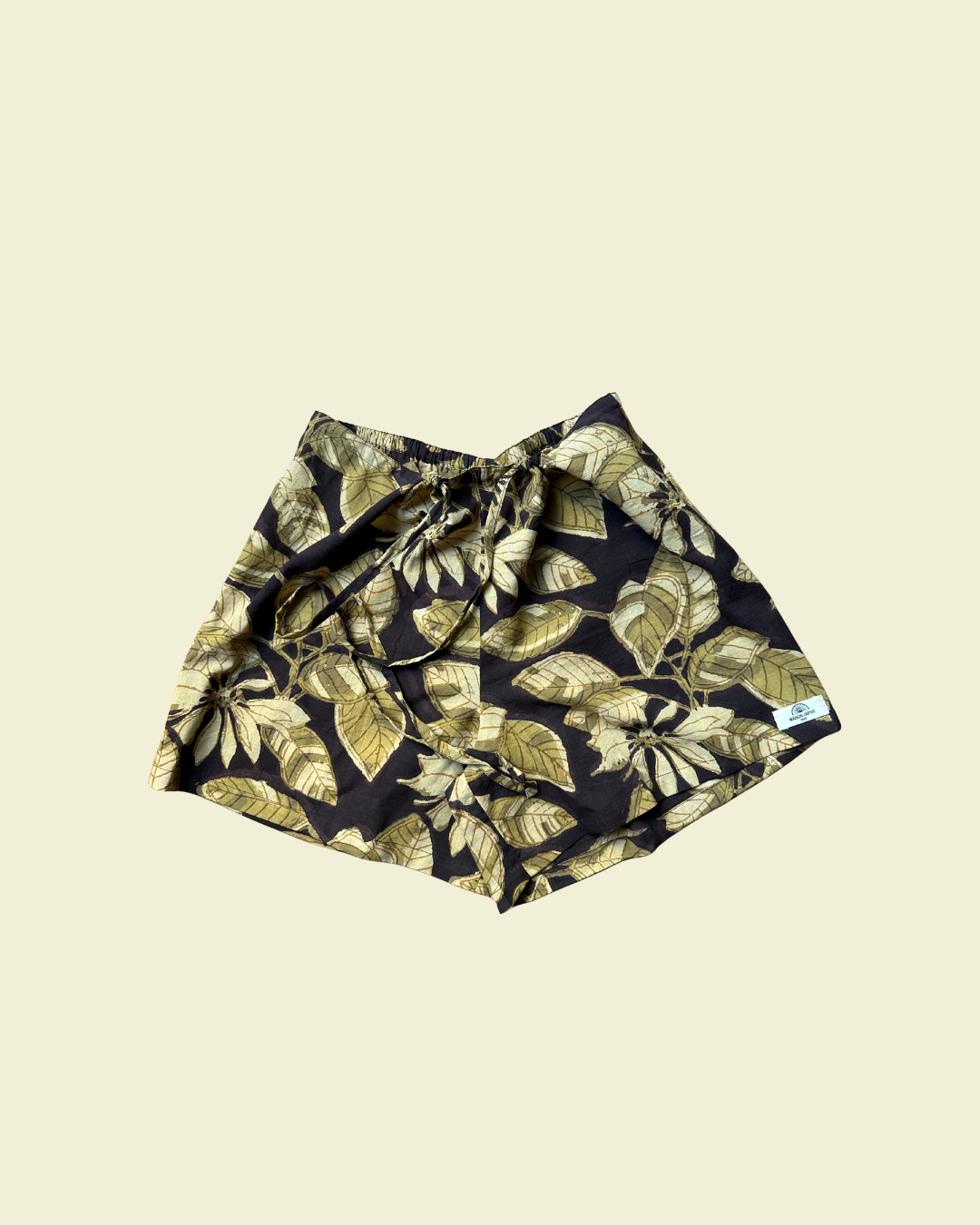 Short Goa Noir en voile de coton
