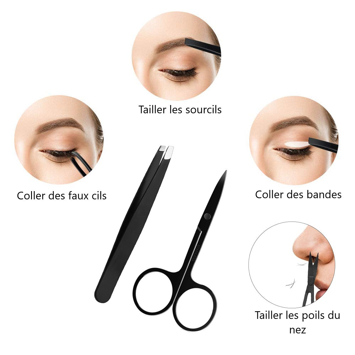 Set Epilation Sourcils - Noir