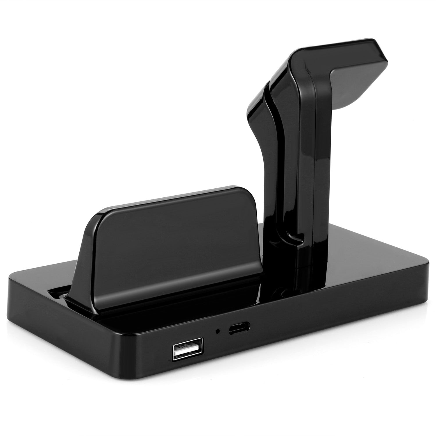 Oplaad- En Synchronisatiestation 2-In-1 Voor Apple Watch En Iphone - Zwart