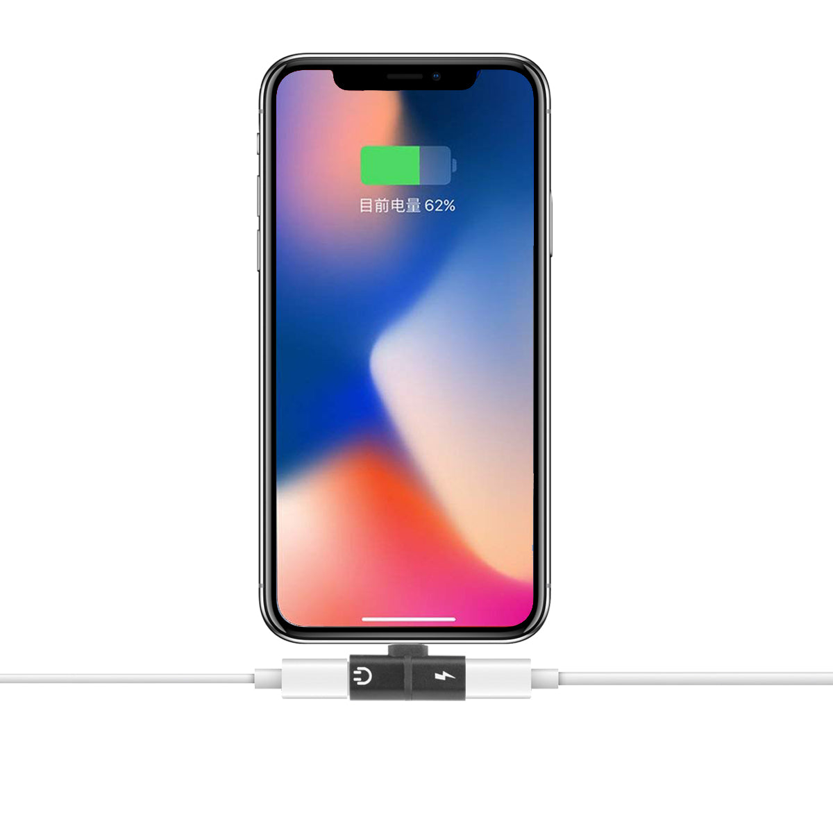 Lightning Adapter 1 Male En 2 Vrouwelijk Ios 11 - Zwart