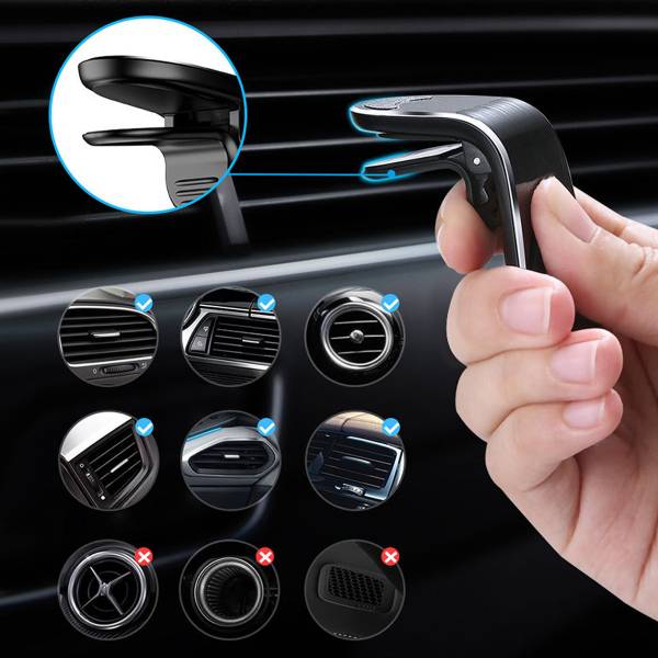 Ondersteuning Magnetische Auto - Zwart