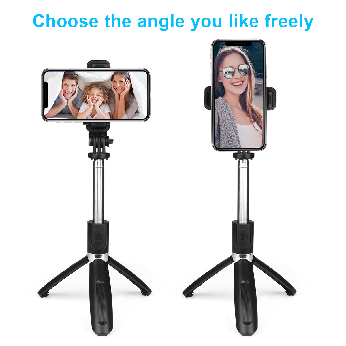 Ondersteuning En Selfiestick - Zwart