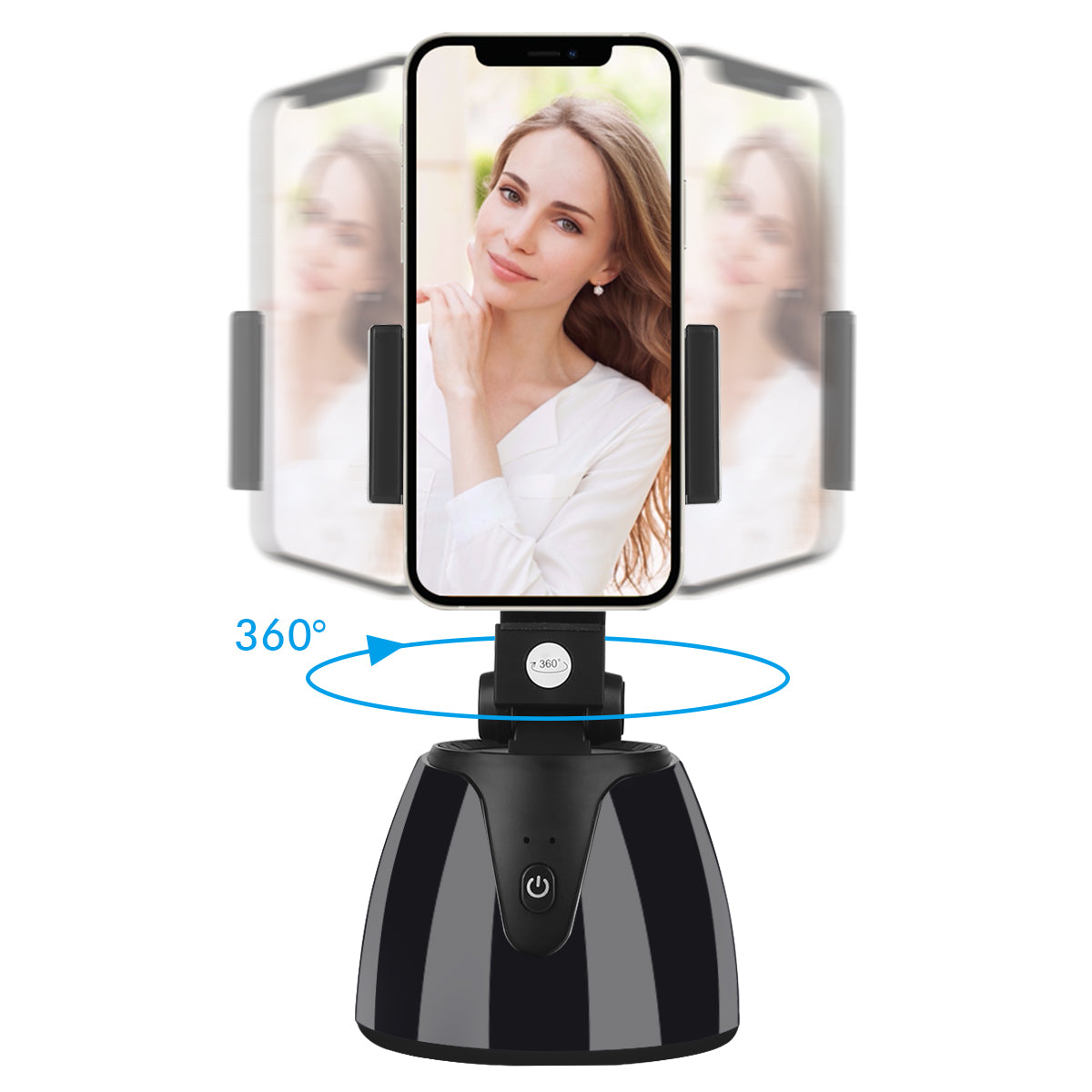 Ondersteun Telefoon Intelligente Rotatie 360° - Zwart