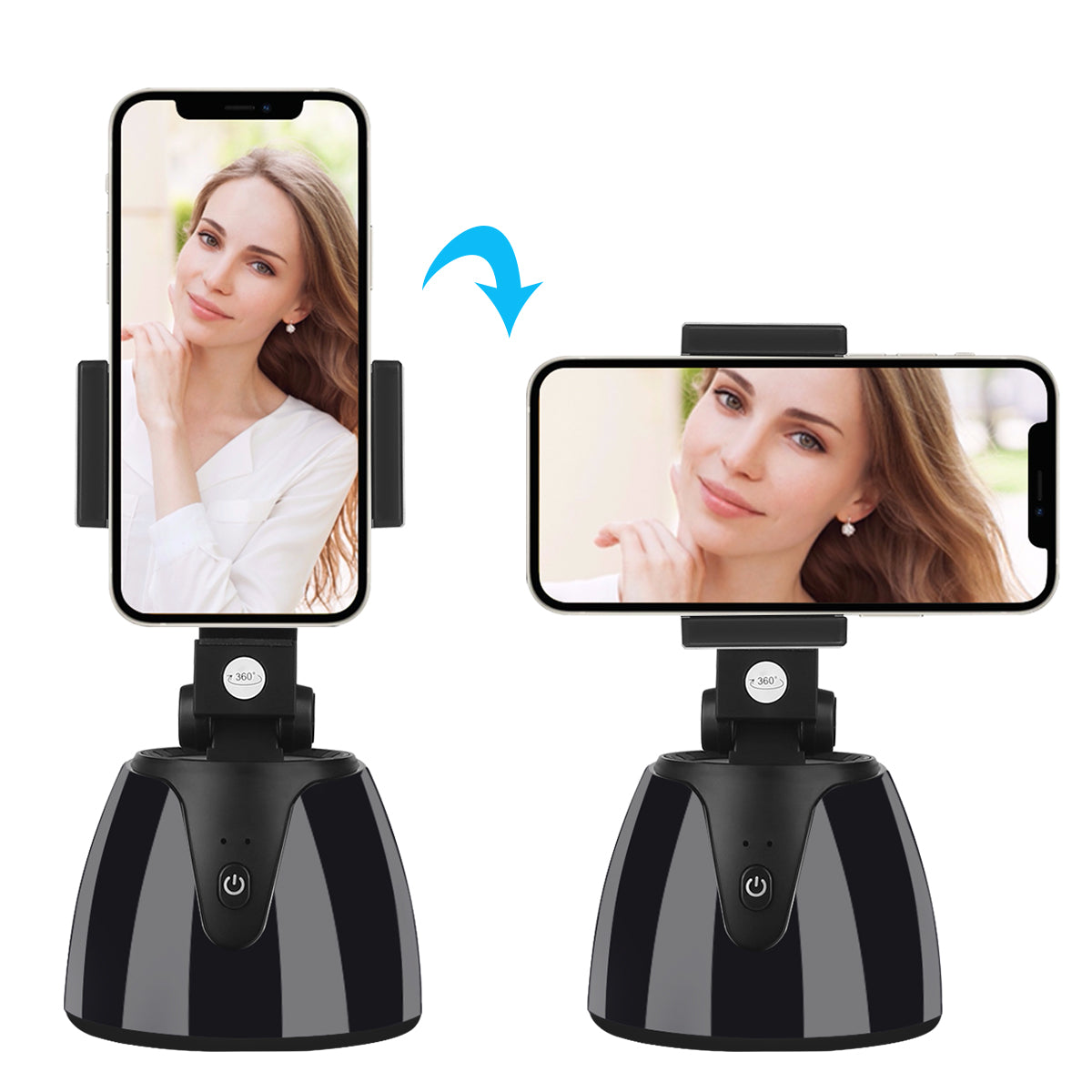 Ondersteun Telefoon Intelligente Rotatie 360° - Zwart