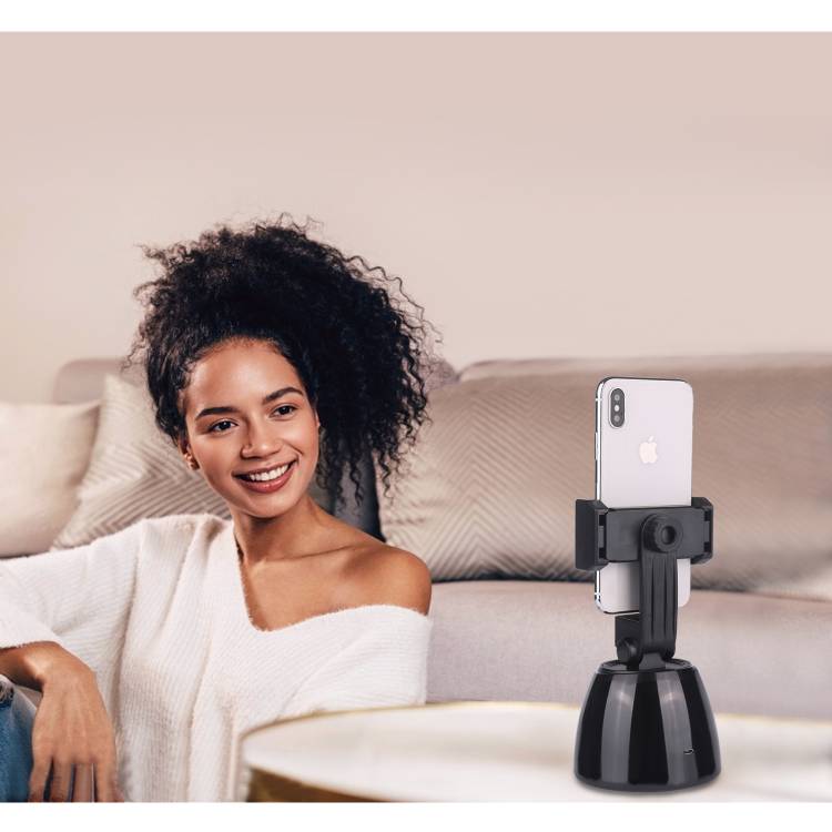 Ondersteun Telefoon Intelligente Rotatie 360° - Zwart