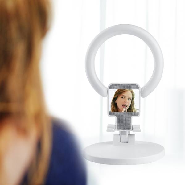 Ondersteuning Telefoon Ring Licht - Wit
