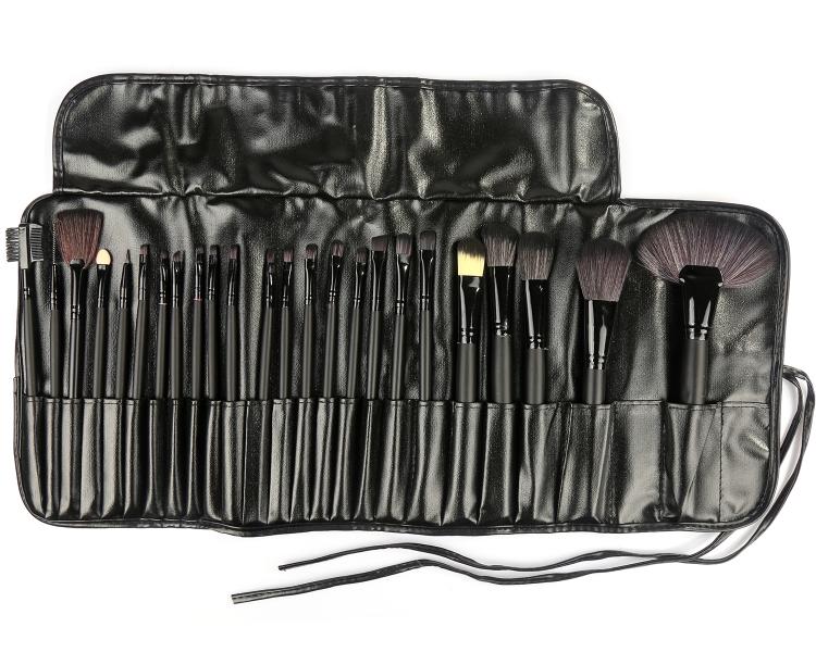 Set De 24 Pinceaux A Maquillage - Noir