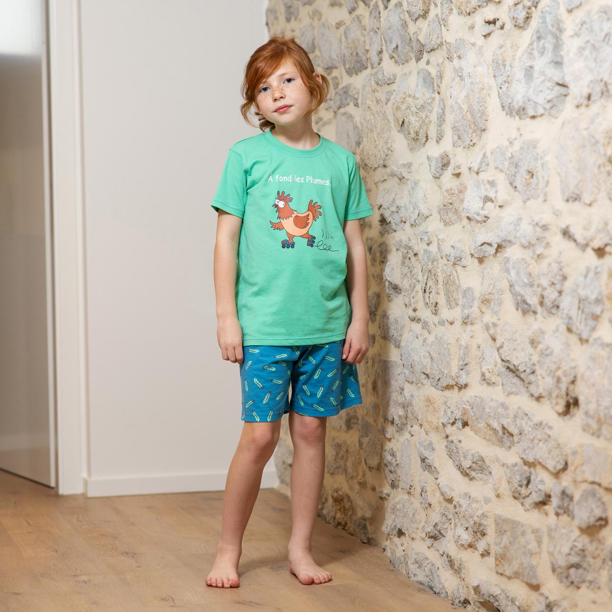 Mixte - Pyjamashort - Groen
