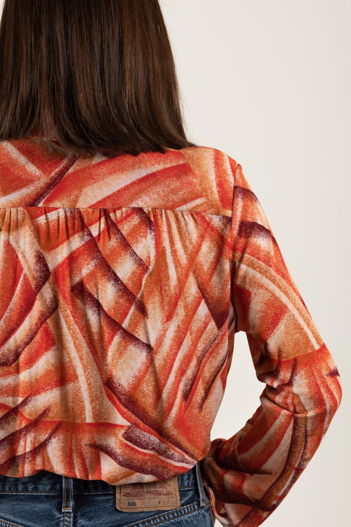 Top - Brigitte - Tropical Rood