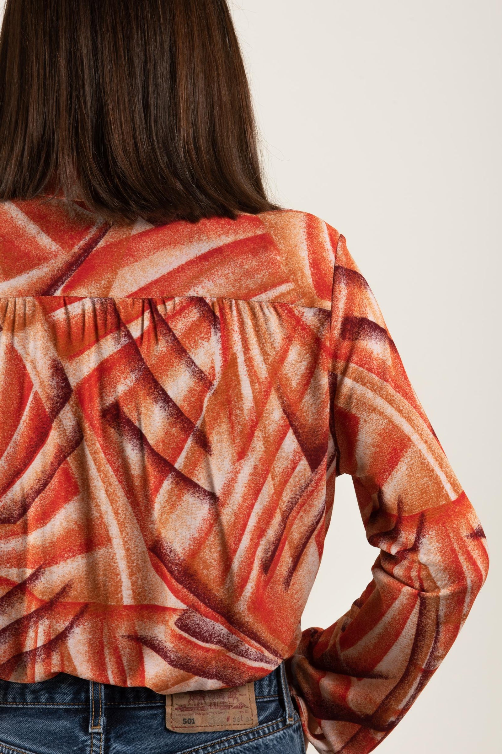 Top - Brigitte - Tropical Rood