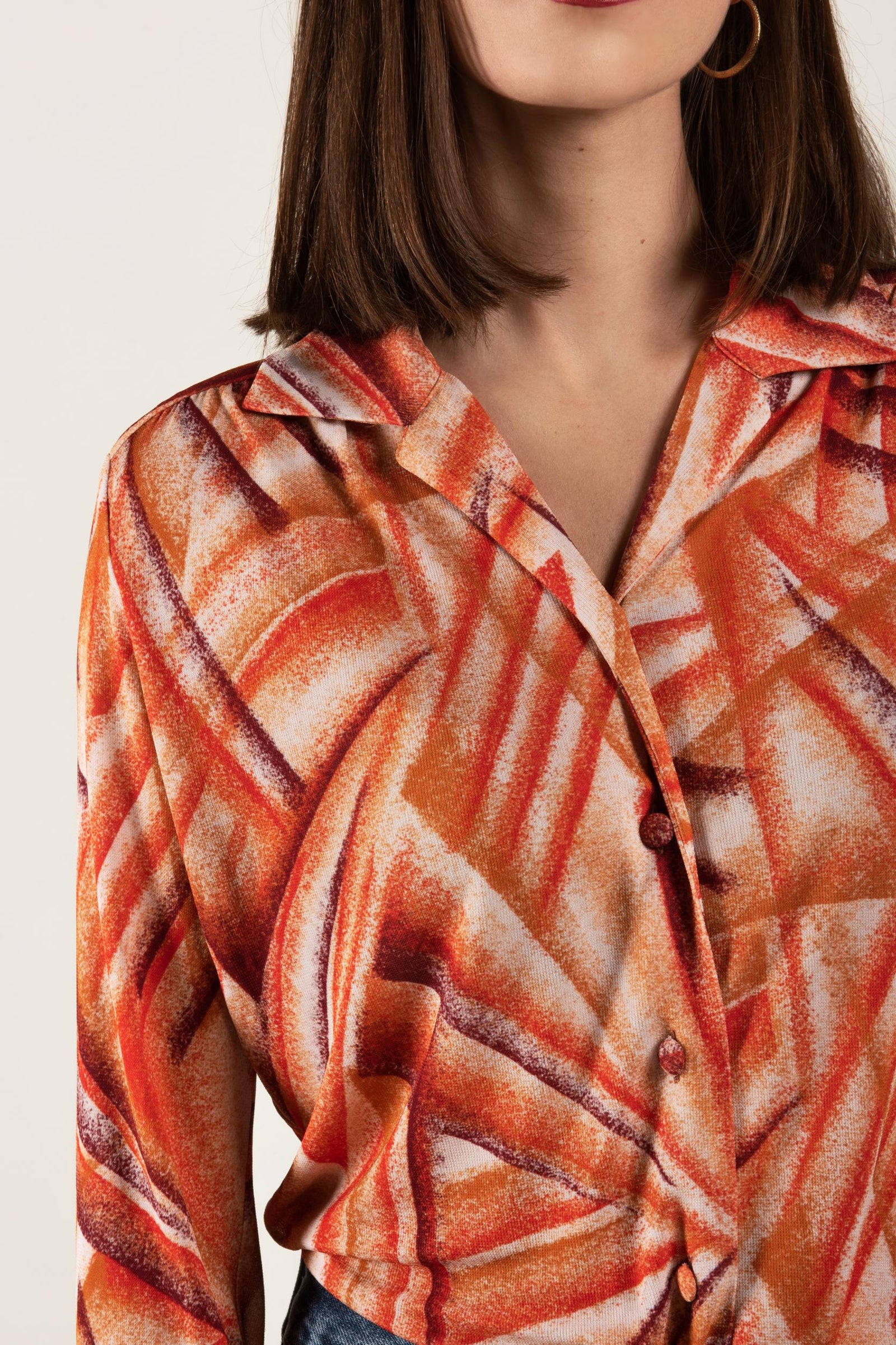 Top - Brigitte - Tropical Rood