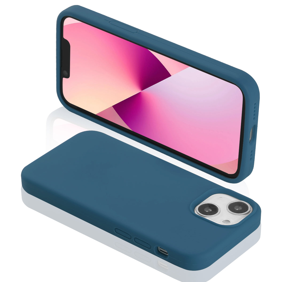 Hardcase Voor Iphone 13 Van Silicone - Blauw