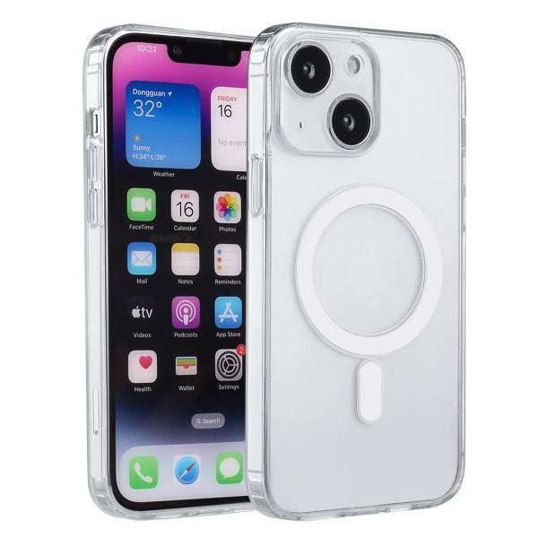 Magsafe Hoesje Iphone 14 - Transparant