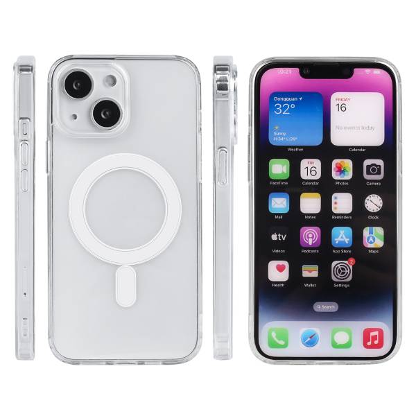 Magsafe Hoesje Iphone 14 - Transparant