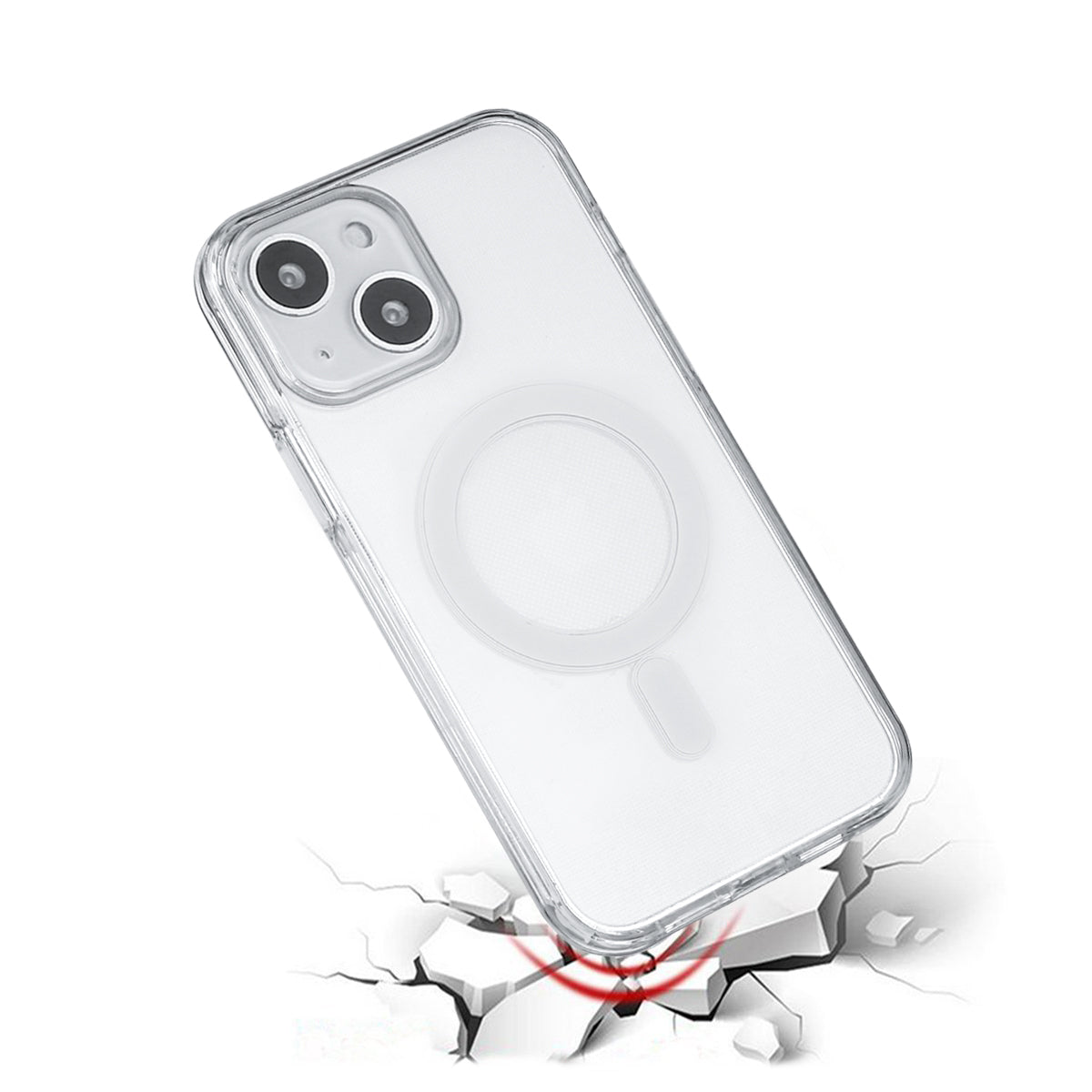 Magsafe Hoesje Iphone 14 - Transparant