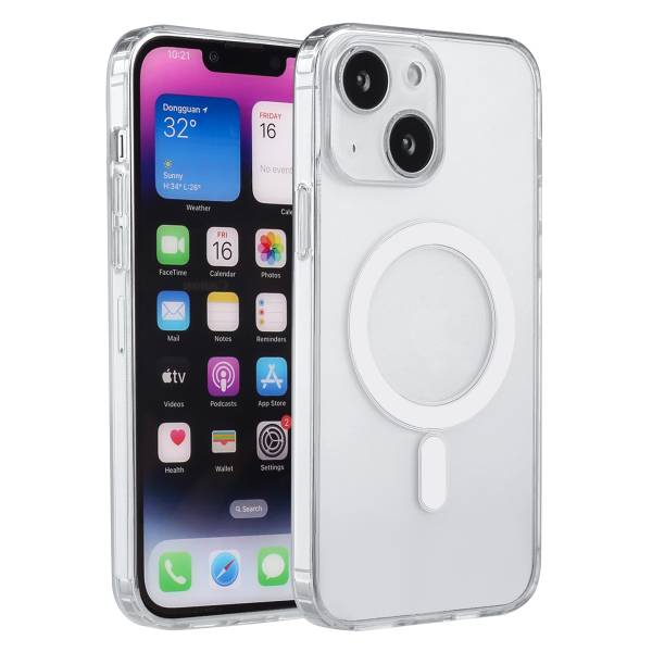 Magsafe Hoesje Iphone 14 Plus - Transparant