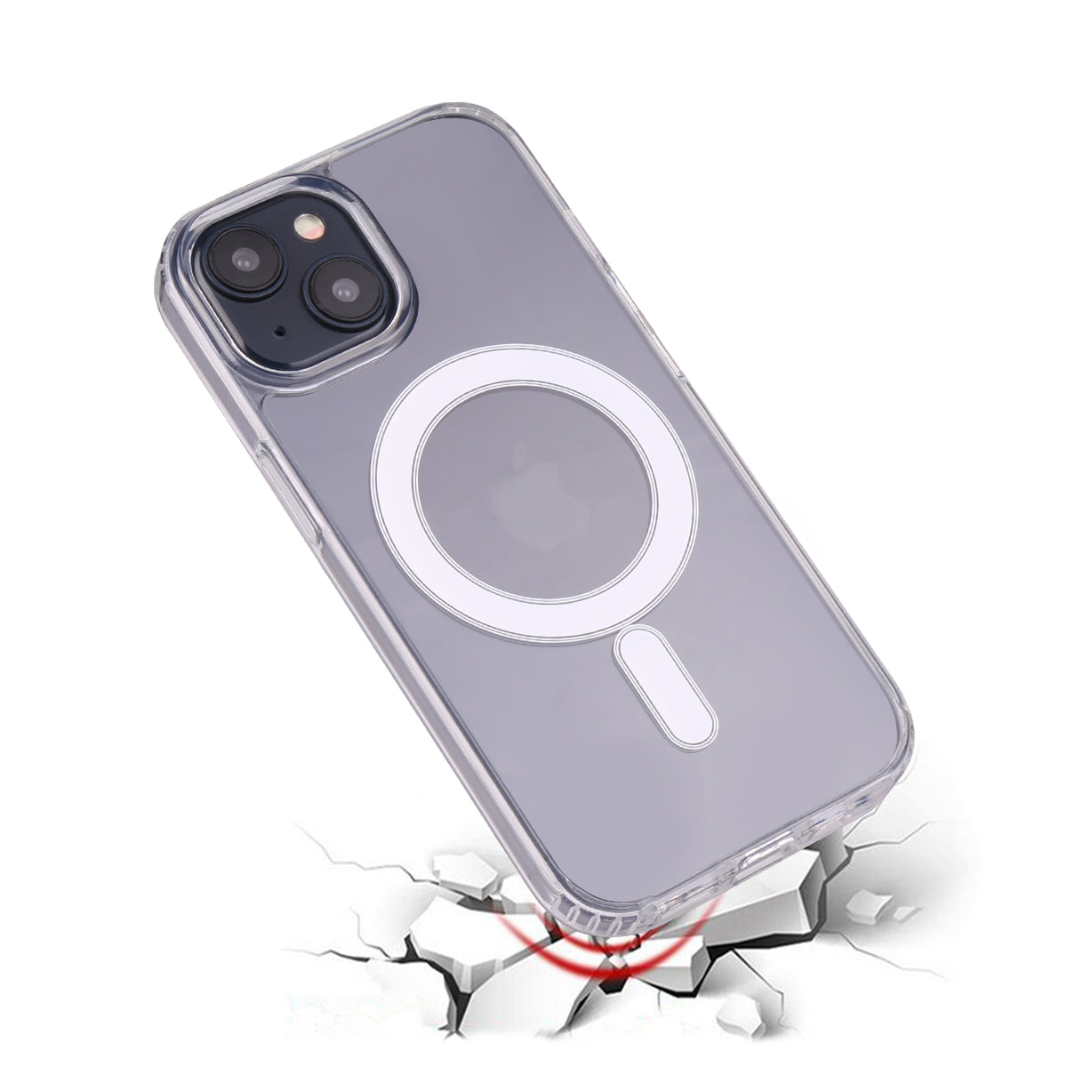 Magsafe Hoesje Iphone 15 - Transparant