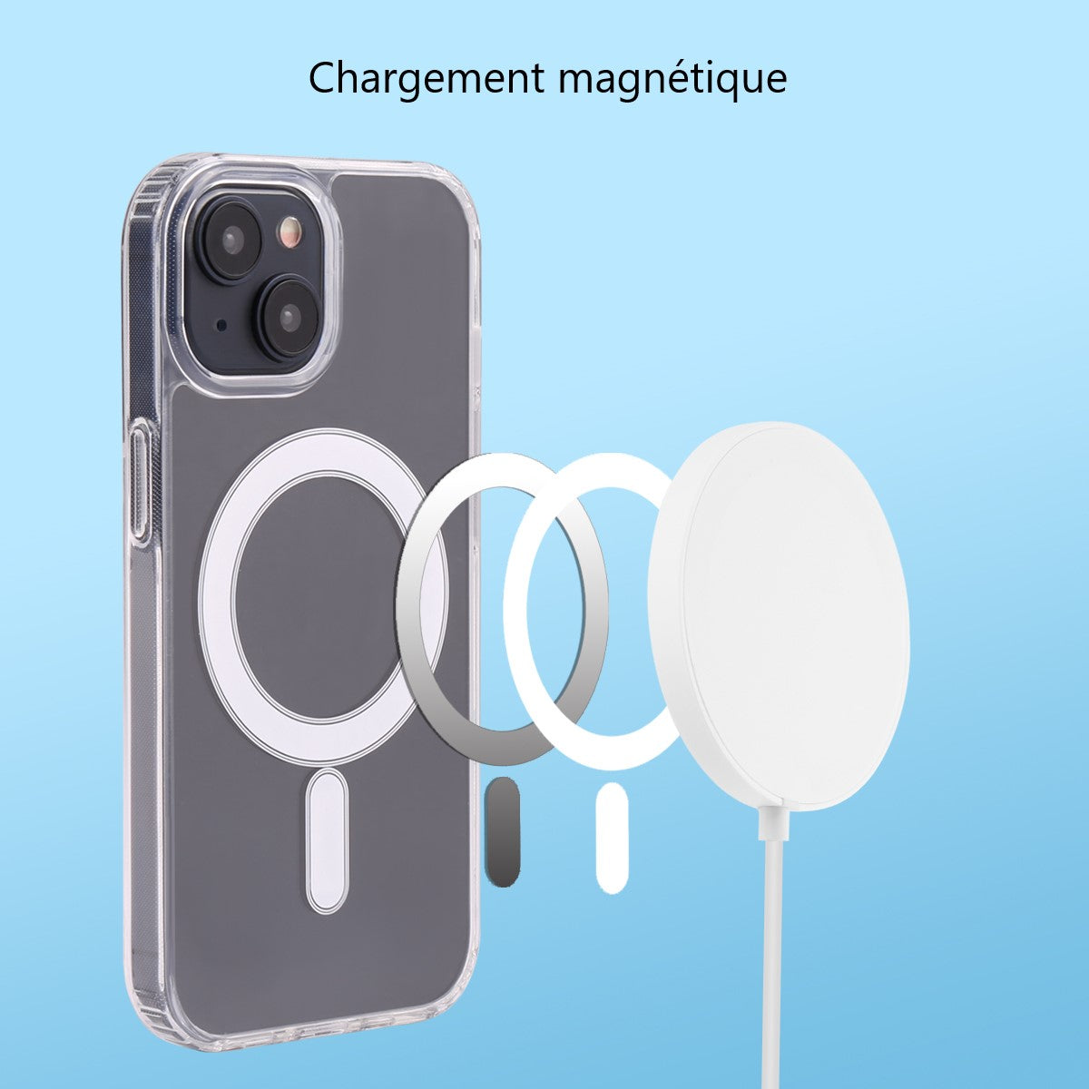 Magsafe Hoesje Iphone 15 - Transparant