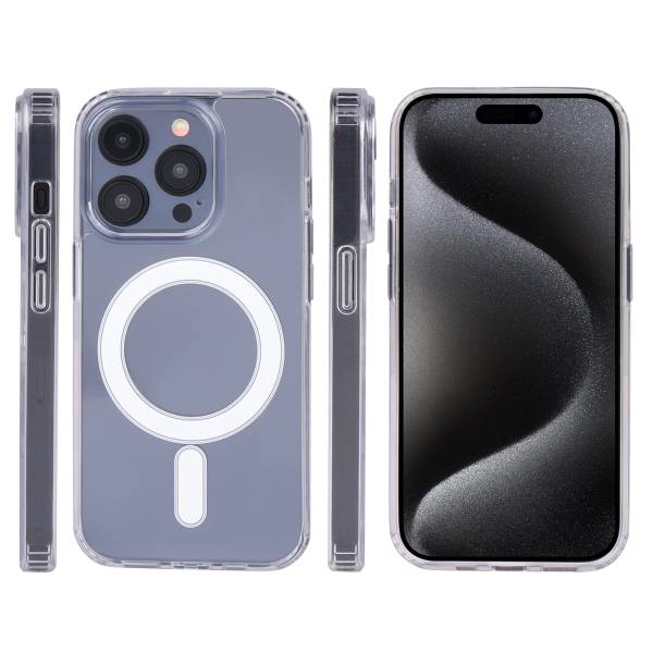 Magsafe Hoesje Iphone 15 Pro - Transparant