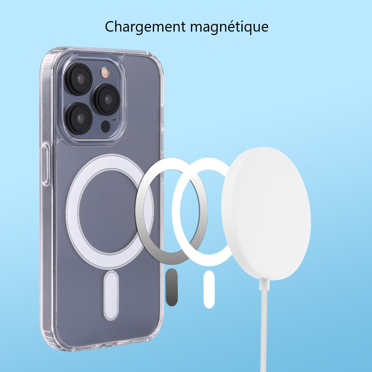 Magsafe Hoesje Iphone 15 Pro - Transparant