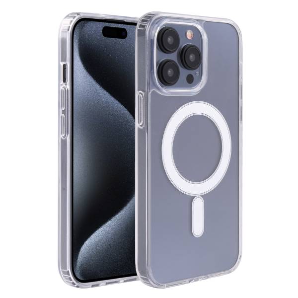Magsafe Hoesje Iphone 15 Pro Max - Transparant