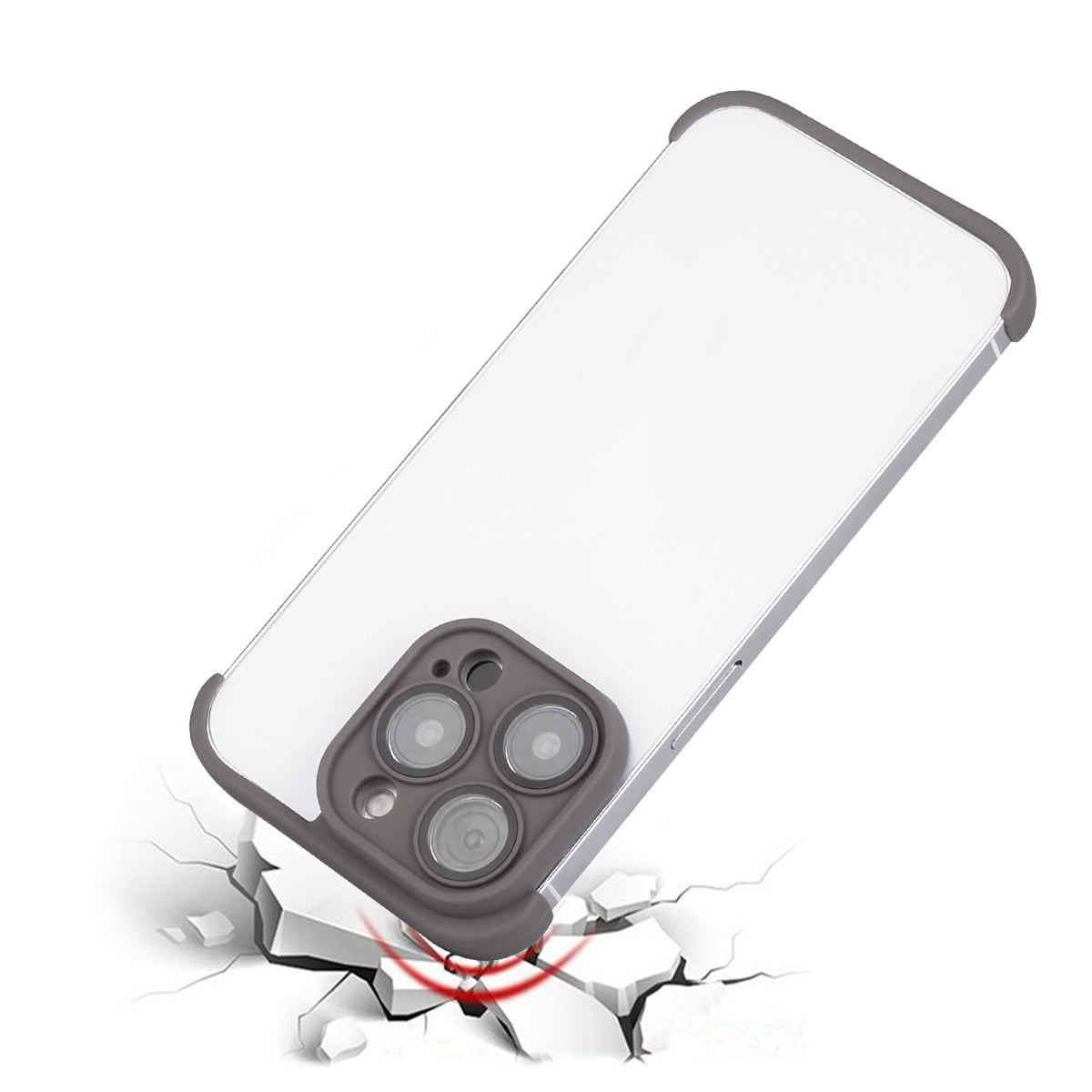 Kleefhoesje Iphone 14 Pro - Donkergrijs