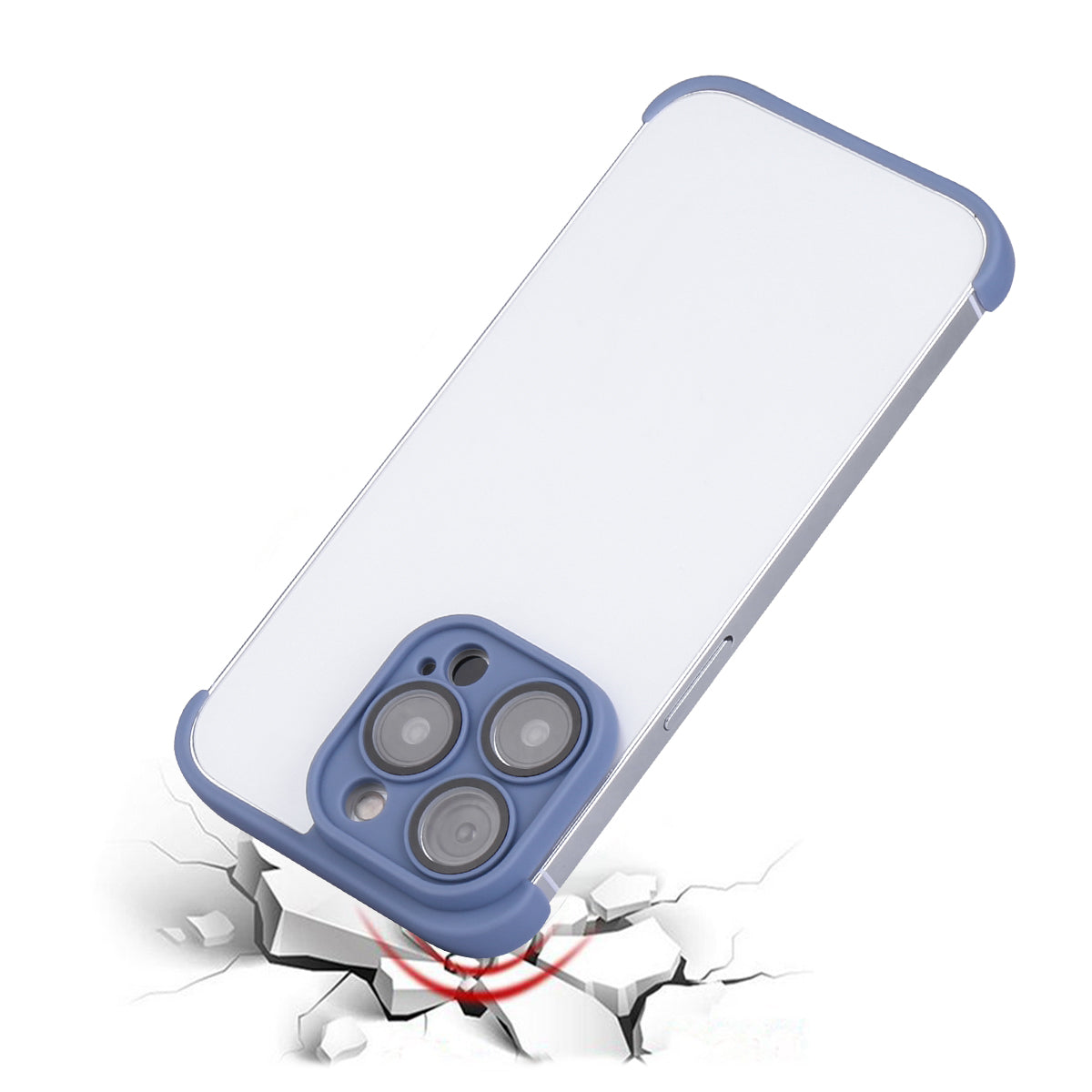 Kleefhoesje Iphone 14 Pro - Blauw
