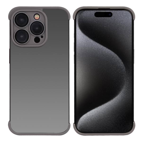 Kleefhoesje Iphone 15 Pro - Donkergrijs