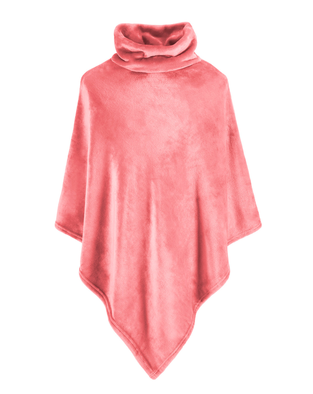 Plaid / Poncho Calido Dusty Rose