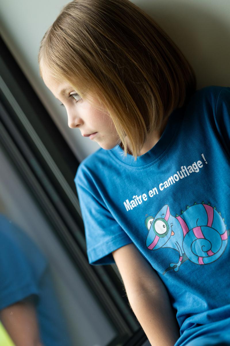 Meisje - Maxi T-Shirt - Indigoblauw