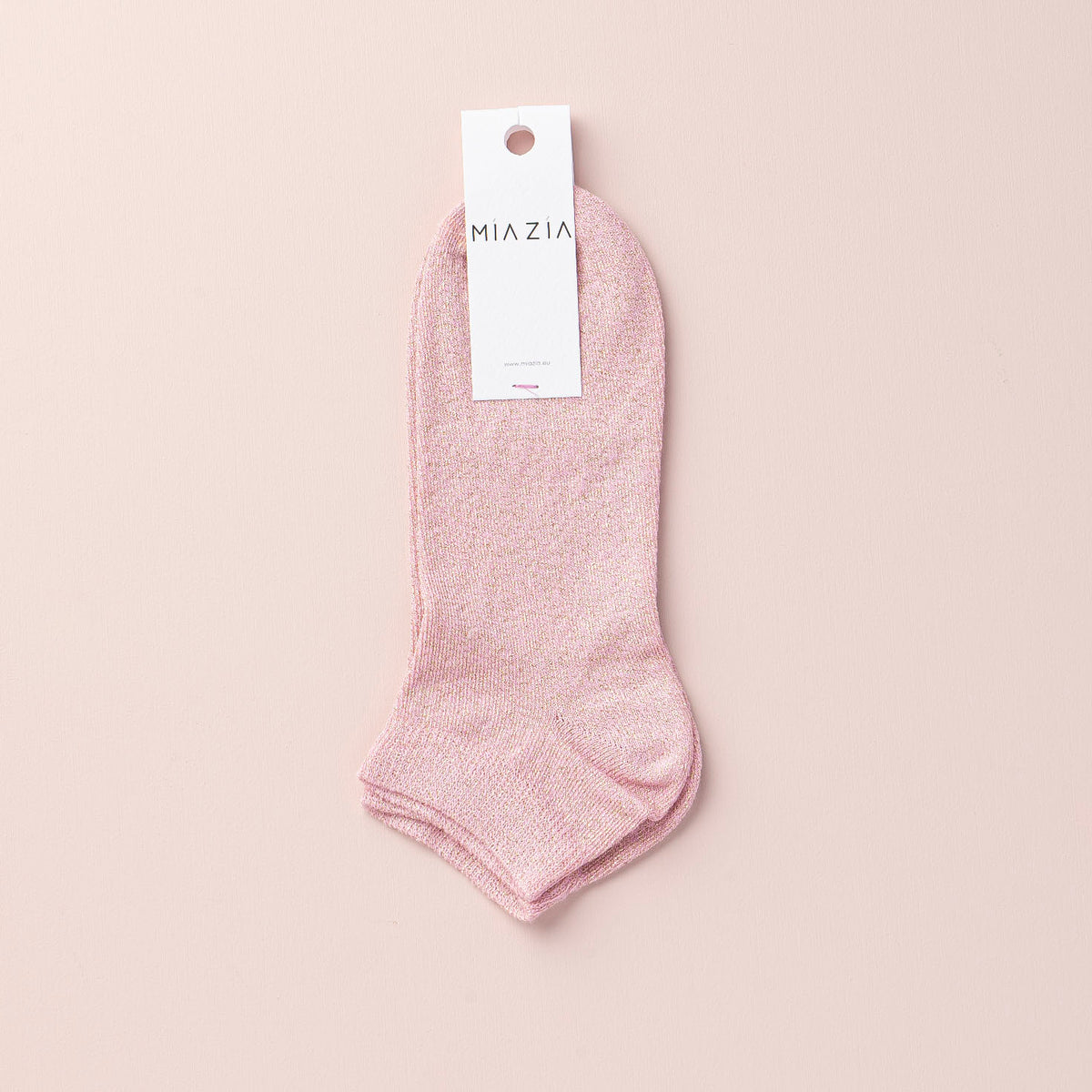 Mia Zia - Chaussettes Sneakers Pink glitter