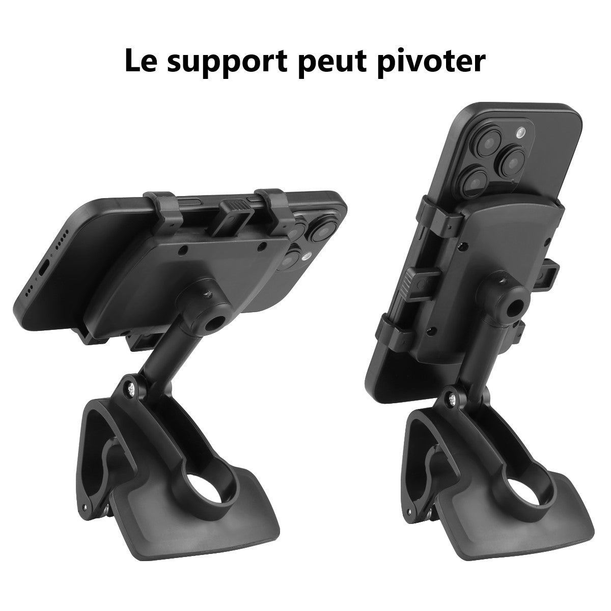 Telefoonhouder Auto Met 180° Rotatie - Zwart