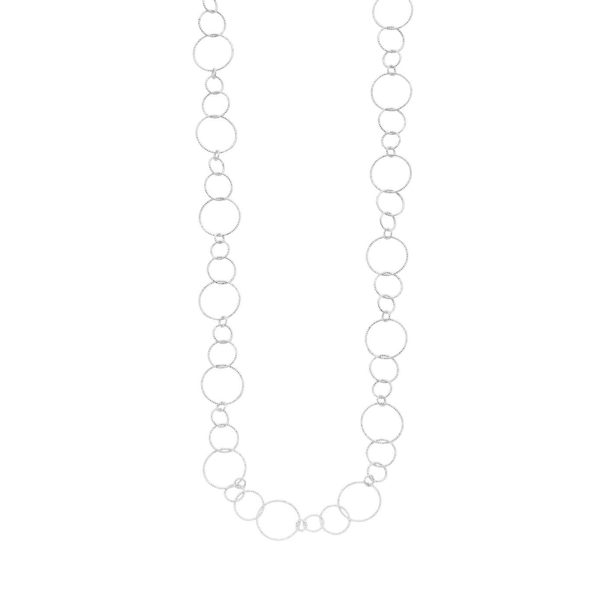 Collier - Daimanlang Halsketting Zilverkleurig
