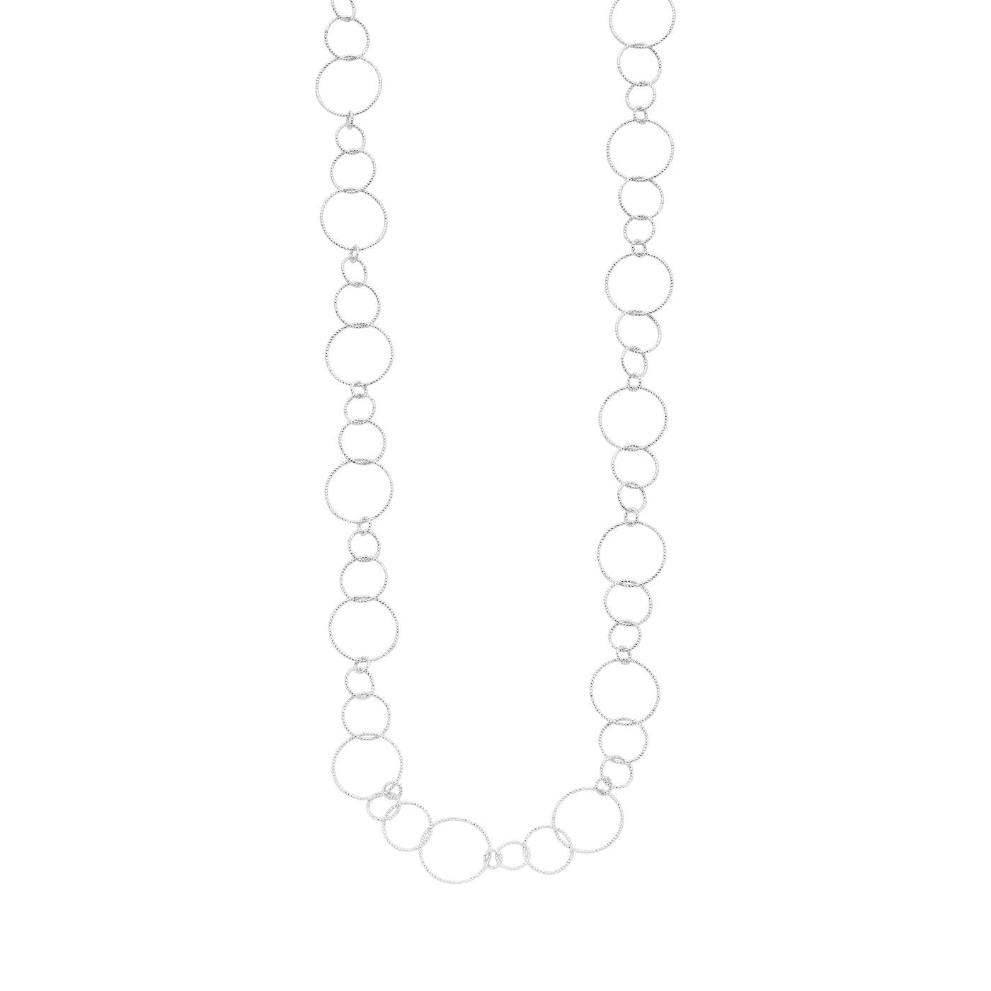 Collier - Daimanlang Halsketting Zilverkleurig